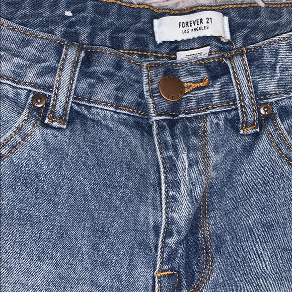 Forever 21 Pow Patch Denim Jean Shorts Size 26 - Picture 7 of 7